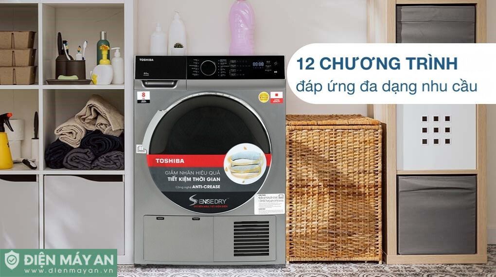 Máy Sấy Ngưng Tụ Toshiba 8 Kg TD-K90MEV(SK)